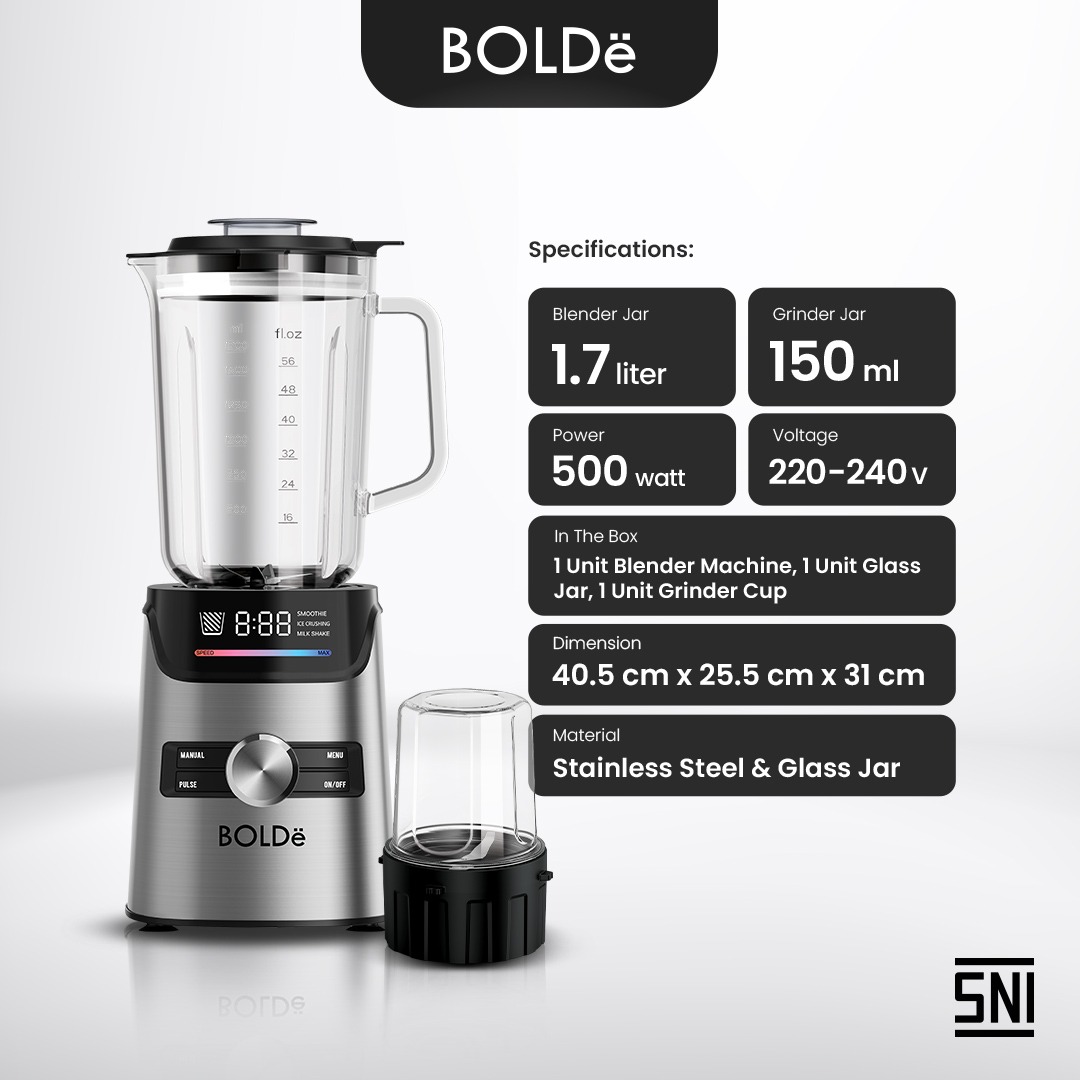 Bolde Smart Digital Blender V8 3 Automatic Modes